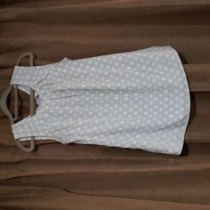 Polka dot dress tank blouse